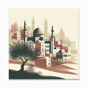 Islamic City Jerusalem Canvas Print