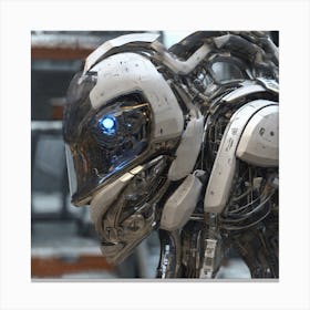 Robot In A Factory 3 Canvas Print