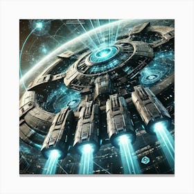 Aether Class Command Ship Command Hub Canvas Print