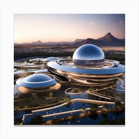 Futuristic Architecture 5 Canvas Print