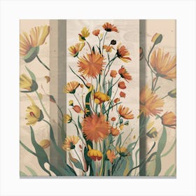 Orange Flowers Canvas Print Canvas Print