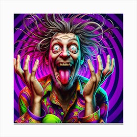 Psychedelic Man Canvas Print