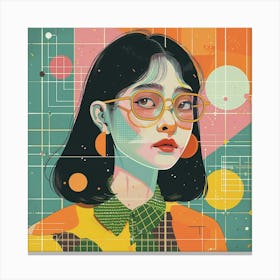 A Design Grid Lofi Illustration 1718708228 3 Canvas Print