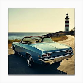 Car Elder Eve Studio 70s Fast Lighthouse Secure Tire Success Status Potent America Repa (6) Canvas Print