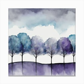 Trees In The Sky Canvas Print