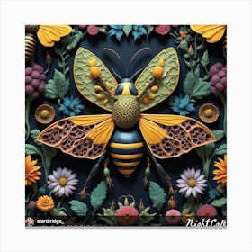 Gothic Bee 1 Canvas Print