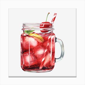 Cherry Iced Tea 4 Canvas Print