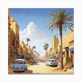 Egyptian Street Canvas Print