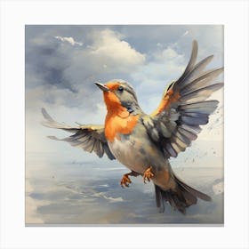 Bird In Flight Canvas Print