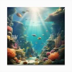 Under The Sea Canvas Print