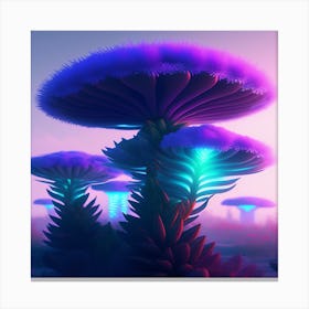 Psychedelic Mushrooms Canvas Print