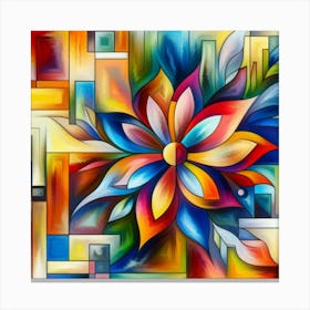 Abstract Flower Canvas Print