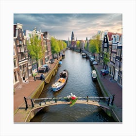 Amsterdam Canal 4 Canvas Print