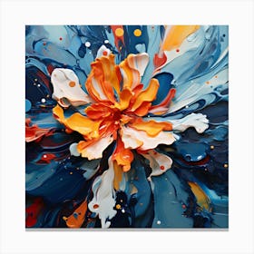 Abstract Flower Painting 2 Canvas Print