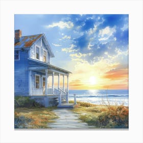 House On The Beach 1 Toile