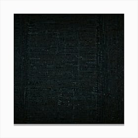 Black Wall Canvas Print