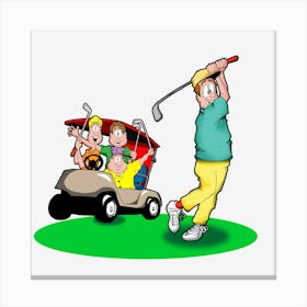 Golf Canvas Print