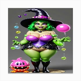 Sexy Witch Canvas Print