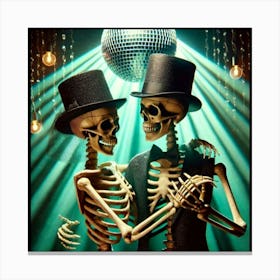 Skeletons Dancing 1 Lienzo