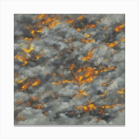 Fire In The Clouds Canvas Print