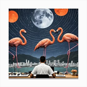 Flamingos 27 Canvas Print