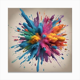 Color Explosion 1 Canvas Print