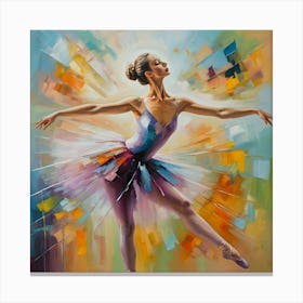 Ballerina Oil Painting Canvas Print