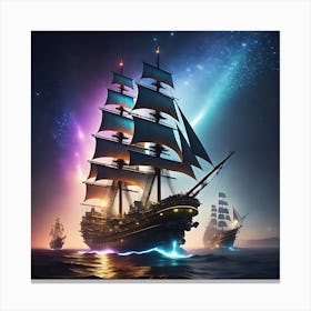 Galactic Voyage Canvas Print