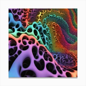 holes in my rainbow Canvas Print