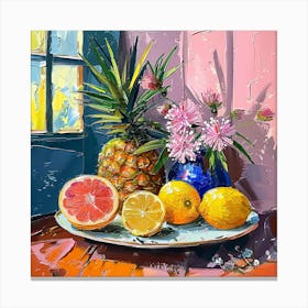 Fruit And Flowers Canvas Print