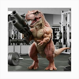 A 3d Render Of A T Rex With Gym Muscles Epkuoav6qnaqbgbr45w3kw Ezy0cpm0sgauyd3qptddrw Stampe su tela