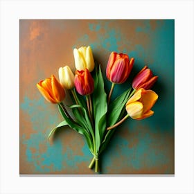 Bouquet Of Tulips Canvas Print