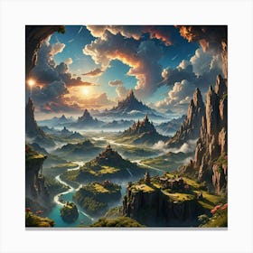 Fantasy Landscape Painting 15 Canvas Print