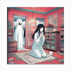 Manga Ghost Girl 1 Canvas Print