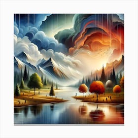 Landscape Painting 5 Canvas Print