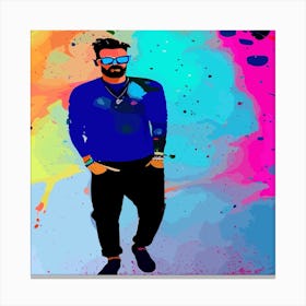 Man vibrant Canvas Print