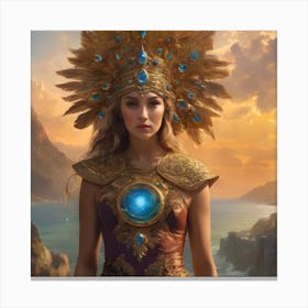 Queen Of Atlantis Canvas Print
