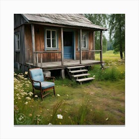 Cabin In The Woods Canvas Print