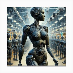 Robot Woman 24 Canvas Print