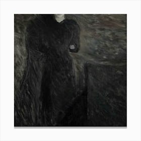 Woman In Black 2 Canvas Print