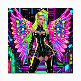 Neon Angel 41 Canvas Print