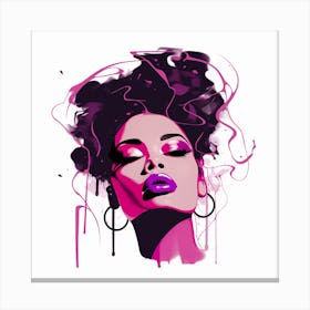 Afro Girl 43 Canvas Print