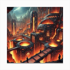 Tectonic Forge Canvas Print