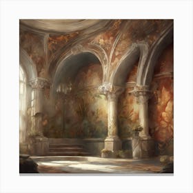 Room In A Castle 8 Canvas Print