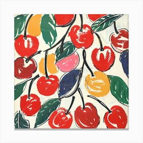 Cherry Painting Matisse Style 4 Canvas Print