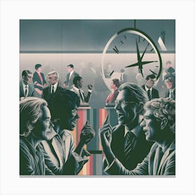 Corporate Discourse Canvas Print