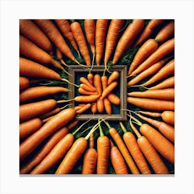 Carrots In A Frame 18 Canvas Print