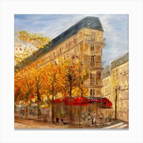 Café Favorite in Paris Canvas Print