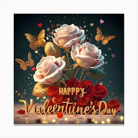 Happy Valentine's Day 1 Canvas Print