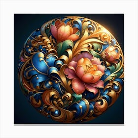 Floral Ornament Canvas Print